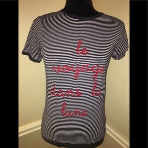 Truly Madly Deeply Nautical Striped Shirt Medium